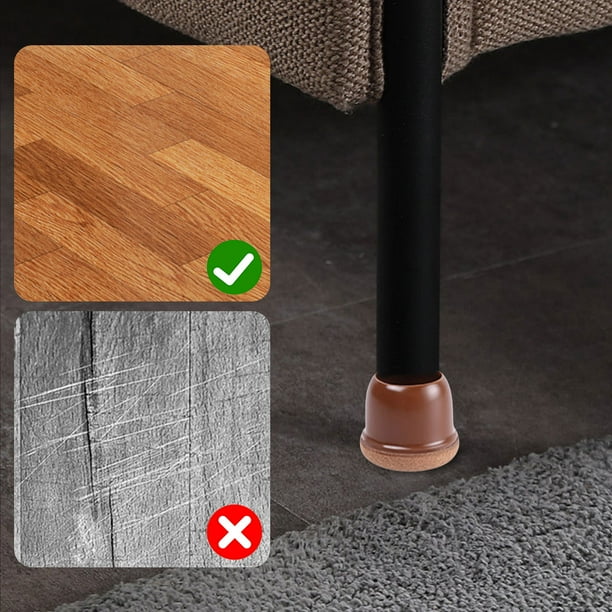 Protector De Patas De Silla 8 Uds. Almohadillas para pies deslizantes para sillas que reducen el ruido almohadillas para pies de muebles para pisos de madera dura