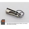 thumbnail image 2 of Bewildely Clip de bolsillo llavero de metal portátil al aire libre traje de viaje llavero hombres llavero bolsa organizador reutilizable Artesanía Gris oscuro Bewildely HA073992-01, 2 of 6