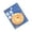 Blue background C. Yellow, variant on 30Sheets Biscuit Themed Notes Pad Adheive Note Paper Cookie Shape Notes Pad Small Notepads Pocket Memo Pad for Writing