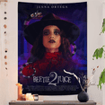 thumbnail image 3 of Tapiz bohemio vintage de la película Beetlejuice 2, decoración de pared con Buda indio, brujería hippie, tapiz de pared barato, 3 of 5