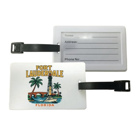 Fort Lauderdale Florida Vintage Design Souvenir Luggage Tag