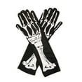 thumbnail image 2 of AWZXDE Halloween Print Skeleton Gloves - Foam Gloves for PROM Parties and Events Halloween Props for Themed Celebrations Black,One Size, 2 of 6