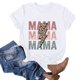 thumbnail image 2 of Camiseta de Cuello Redondo Impresa Del Día de la Madre para las Mujeres, Camiseta Casual de Manga Corta para la Primavera Y el Verano, 2 of 3