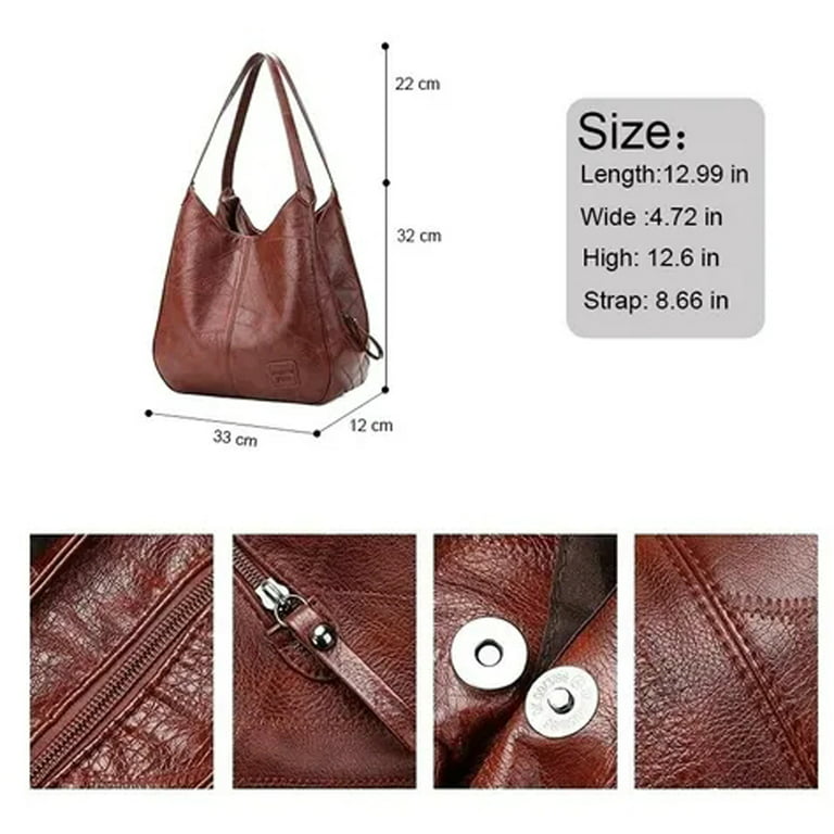 Female 2023 New Shoulder Bags Fold Volume Retro Handbags Pu