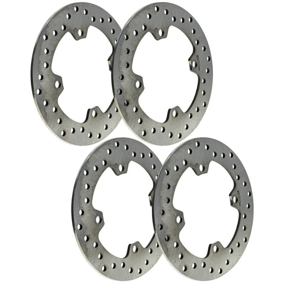 Niche Front Rear Brake Rotor for Honda Pioneer 1000 1000-5 43251-HL4-A01 4 Pack 519-CRT2724R