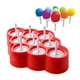 thumbnail image 2 of Moldes para polos de hielo redondos de silicona de fácil operación de verano caliente de 9 piezas con protectores contra goteo para niños Kearding JJ14250-00, 2 of 6