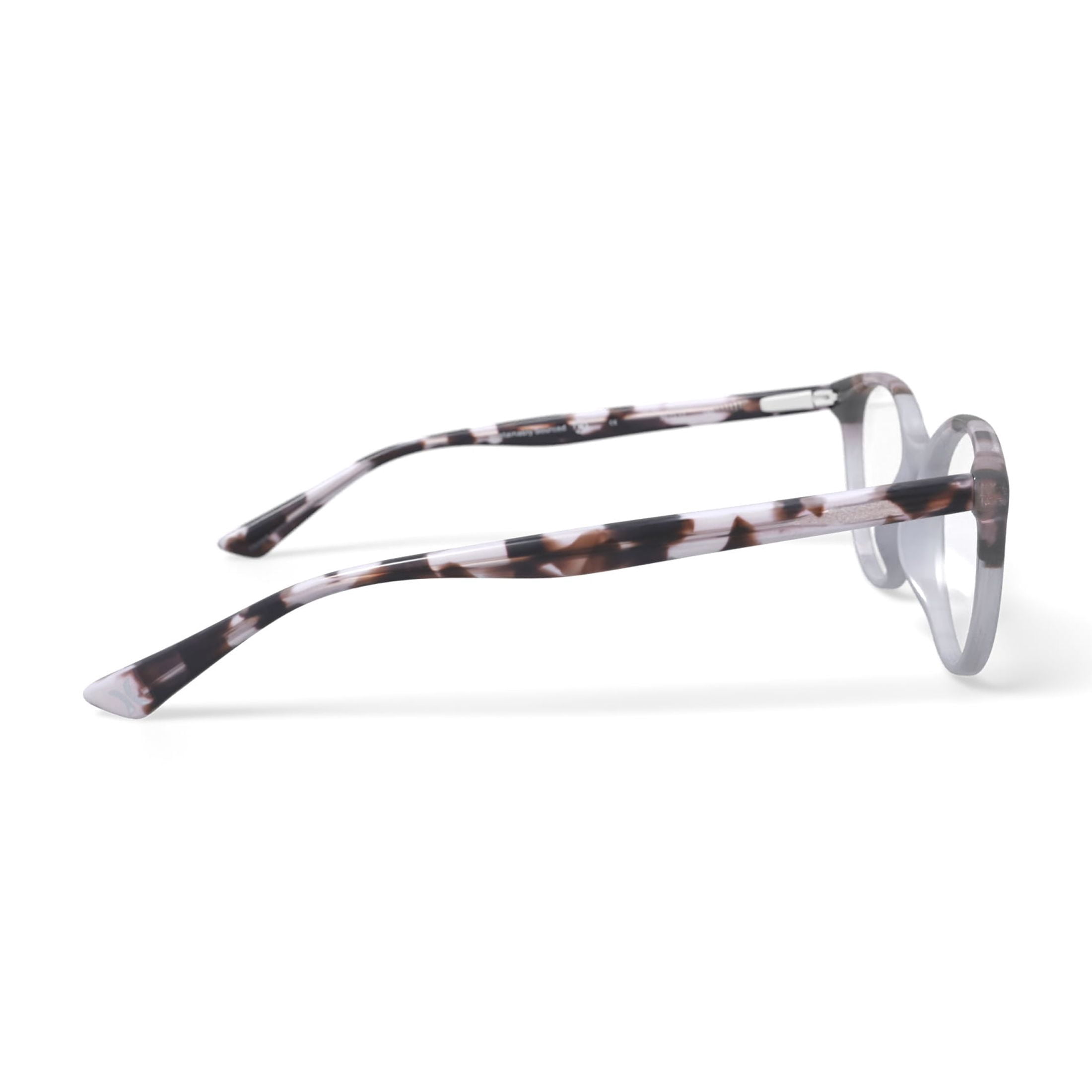 Hurley Women's Sumatra Prescription Eyeglasses with Case, Crystal Nude/Champagne Tortoise