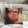thumbnail image 2 of Danny Devito Approves Throw Pillow Covers 18"X18" Funny Meme Pillows Home Decor Pillowcase Bedroom Living Room Dormitory College Cushion Cover for Couch Sofa Bed, 2 of 6