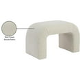 thumbnail image 2 of Pemberly Row Modern / Contemporary Cream Boucle Fabric Bench, 2 of 31