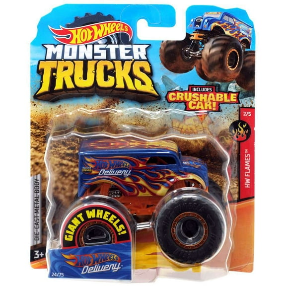 HW Flames Hot Wheels Delivery Die-Cast Car