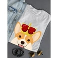 thumbnail image 3 of Royal Corgi W Crown T-Shirt Women -Image by Shutterstock, Female 3X-Large, 3 of 4