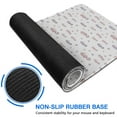 thumbnail image 6 of Long Mouse Pads for Desk,Purple Cartoon Seahorse Pattern Desk Mats on Top Of Desks, Desk Mouse Pad Extra Large with 3mm Non-Slip Base and Stitched Edge for Gaming,Office,Work,Home 47.3"x23.6", 6 of 6