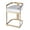 Polished Gold, variant on Butler Specialty Company Clarence Faux Leather 23" Dining Stool - Nickel Plated
