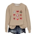 thumbnail image 1 of Lovzfmll Chandail en Molleton Graphique Ample pour Garçons et Filles, Manches Longues, Col Rond Décontracté pour Petites Filles 6-7 Ans, 1 of 3