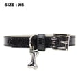 thumbnail image 2 of Collar de perro de cuero reflectante. con hebilla de aleación para mascotas de cuero clásico resistente al agua resistente al agua. Adecuado para grandes MFZFUKR CPB-US-YY315-2, 2 of 5