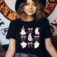 thumbnail image 3 of Freak in the Sheets Ghost T-Shirt | Funny Cute Halloween Graphic Tee, Navy, Size M, 3 of 6