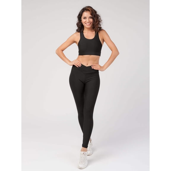 Women’s V Front High Waist Leggings, Moisture Wicking Activewear