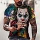 thumbnail image 2 of Verano Nuevo Impreso 3D Mal Cómic Fumar Payaso Camiseta Patrón Suelto Para Los Hombres Tendencia De Gran Tamaño Personalidad De Manga Corta Harajuku Punk Topspangjing, 2 of 4