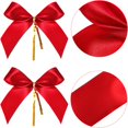 thumbnail image 4 of Topboutique Set of 48 Christmas Bows 3 x 2.94 inch Red Bows for Christmas Tree - Perfect as Tree Ornaments - Christmas Bows for Presents - Perfect for Preparing for The Holidays!, 4 of 6