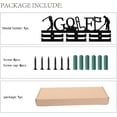 thumbnail image 4 of Golf Medal Holder Golf Medal Hanger Display Wooden Rack Wall Mounted Hook Frame 30+ Golf Race Competition Medals Winner Golfer Gift for Friend Men Women Birthday Christmas 15.7x5.9inch, 4 of 7