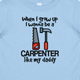 thumbnail image 4 of Inktastic Future Carpenter Builder Like Daddy Boys Baby T-Shirt, 4 of 5