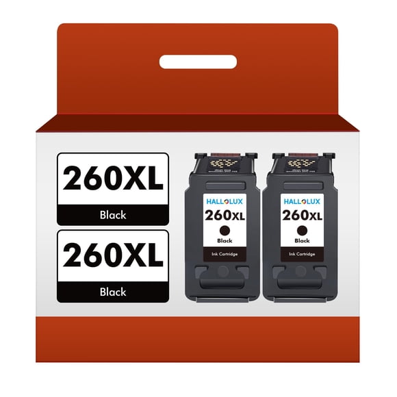 HALLOLUX 260XL Black Ink Cartridges High Yeild for Canon 260XL Black Ink PG-260XL 260XL PG260 XL for Canon Pixma TS5320 TS6420a TS6420 TR7020a TR7020