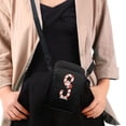 thumbnail image 4 of HELLHERO Lightweight Crossbody Sling Bags Unisex Hummingbirds Pink Flowers Polyester Travel 4.33x1.97x7.09 Double-layer, 4 of 7