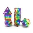 thumbnail image 2 of RPG Dice Set (7+1): Rainbow Translucent Resin, 2 of 4
