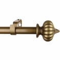 thumbnail image 2 of Urbanest Adjustable Single Curtain Rod Set Bishop Finials – 1 - Inch Diameter, With Black Rod, 84–120 Inches, 2 of 4