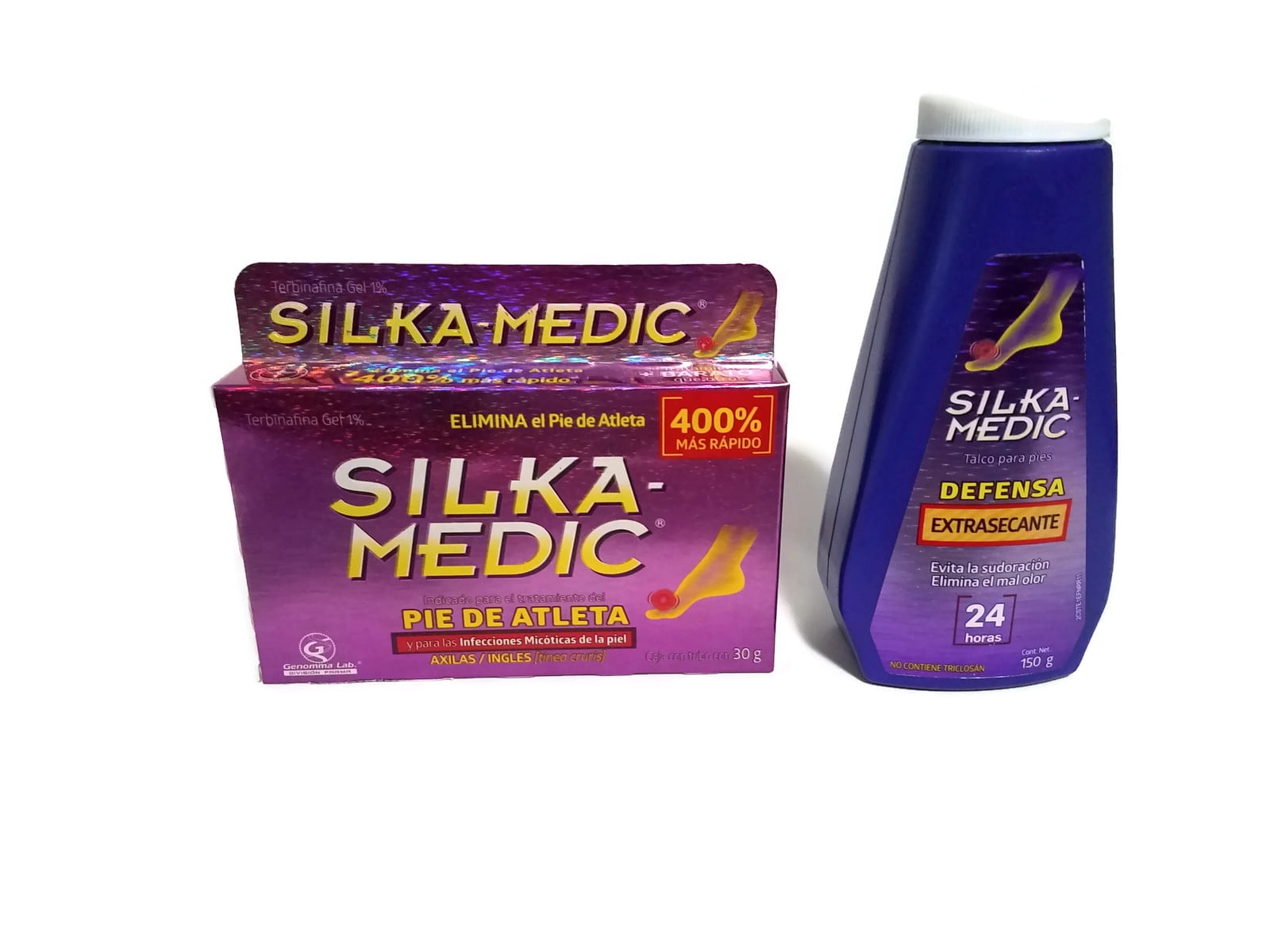 Set of Silka Medic Gel and Talcum Extra Dry, Set de Silka Medic Gel y