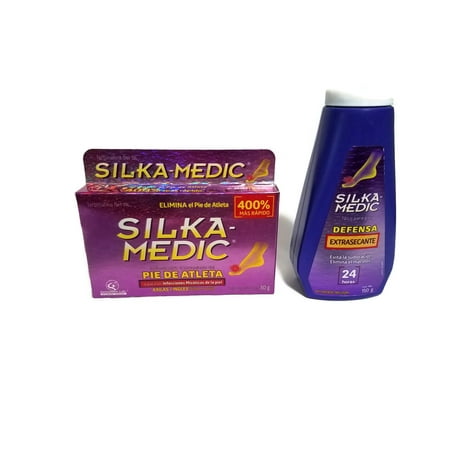 Set of Silka Medic Gel and Talcum Extra Dry, Set de Silka Medic Gel y Talco Extra Secante