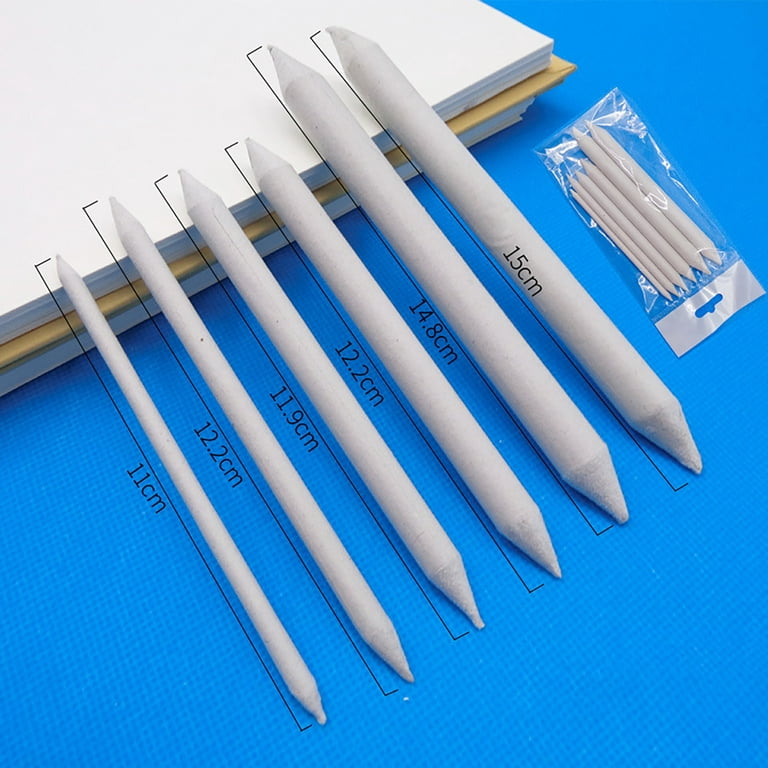Yubnlvae Pen Stump Pencil 6pcs Stump Blending Paper Drawing Sketch Blending Blending Stump Office & Stationery White
