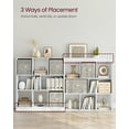 VASAGLE 8Cube Open Shelves Bookshelf, Storage Organizer Furniture