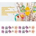 thumbnail image 2 of 200 Piezas de Mini Cabezas de Flores Falsas, Flor de Seda Multicolor Falsa, Tela Artificial Peonía Margarita Rosa Ciruela para Decoración de Boda, Artesanía Colorida para Fiesta, 2 of 3