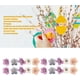 thumbnail image 2 of 200 Piezas de Mini Cabezas de Flores Falsas, Flor de Seda Multicolor Falsa, Tela Artificial Peonía Margarita Rosa Ciruela para Decoración de Boda, Artesanía Colorida para Fiesta, 2 of 3