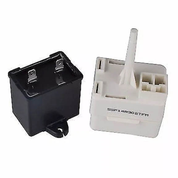 New Ps8746522 Refrigerator Compressor Start Relay Overload & Capacitor Kit