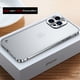 thumbnail image 1 of Funda de marco de Metal galvanizado de lujo para iPhone 11, 12, 13, 14 Pro Max, 12, 13, Mini, 14Plus, placa trasera acrílica esmerilada, 1 of 4