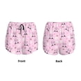 thumbnail image 3 of Balery Rabbit Face Pantalones cortos deportivos para mujer con forro y dos bolsillos, elásticos, para entrenamiento, gimnasio, yoga-Large, 3 of 7
