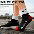 thumbnail image 5 of Running Socks for Men and Women, Athletic Crew Socks for Running, Training, Fitness and Everyday Sports, 13.1 Design, Size S, 5 of 5