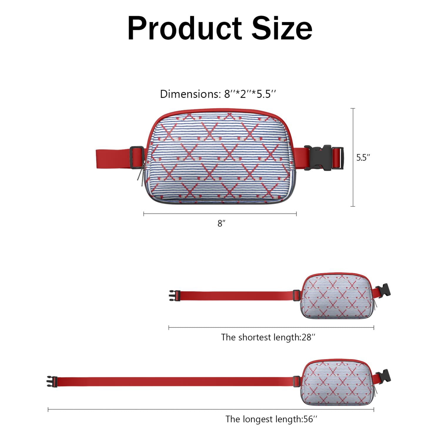 Game-On Crossbody Bag – Sports Print Fanny Pack for Teens, Boys, and Young Athletes Who Love to Play