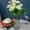 White, variant on 2025 New Indoor/Outdoor Artificial Flowers 2 in 1 Carnation Artificial Flowers 5 Forks And 10 Carnations Family Party Home Decoration Plastic Flowers Clearance