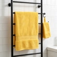 thumbnail image 5 of Aoznliie Bath Towels, Durable Soft Solid Towels for Bathroom & Gym, 13.7x13.7 inch Premium Bath Sheets for Home Travel, Yellow, 5 of 7
