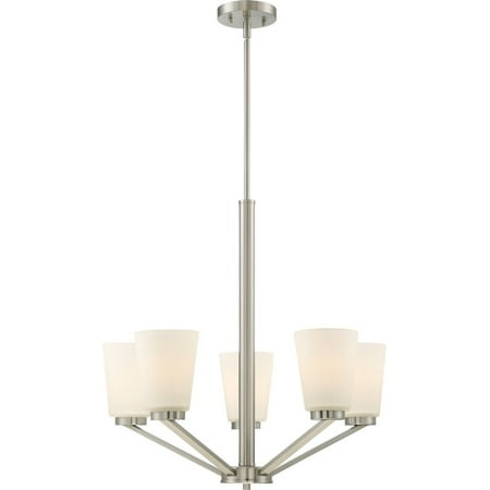 

Nuvo Lighting 60/6246 Nome 5 Light 24 Wide Chandelier - Nickel