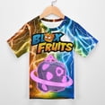 thumbnail image 3 of Kids Blox Fruit T-Shirts, Youth GravityFruit T-Shirts, Casual Crew Neck Shirts for Boys Girls, Fashion 3D Print Short Sleeve Tee, 3 of 9