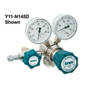 Airgas Brass 0-120 psi High Purity High Flow Cylinder Regulator With 0 - 4000 psi Inlet Gauge