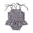 thumbnail image 1 of Maillot de Bain pour Tout-Petites Fille Léopard à Bretelles Sans Manches, 1 of 6