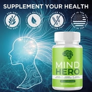 Mind Hero Advanced Formula Brain Support Pills Maximum Strength Supplement MindHero 180 Capsules