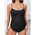 thumbnail image 4 of Bañador de maternidad CUPSHE de una pieza con correa ajustable negro, 4 of 6