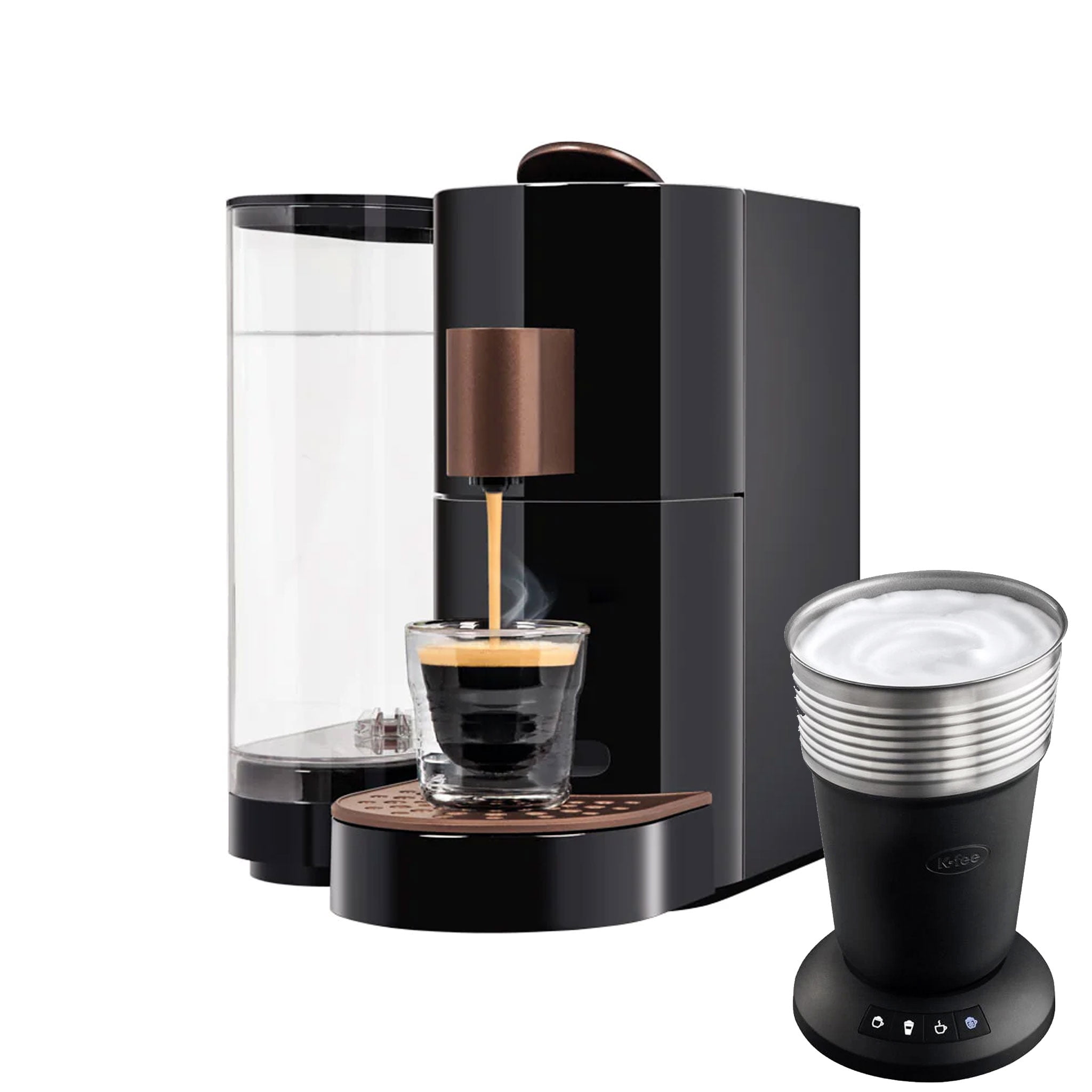Nespresso Essenza Mini Espresso Machine & Aeroccino Frother, De