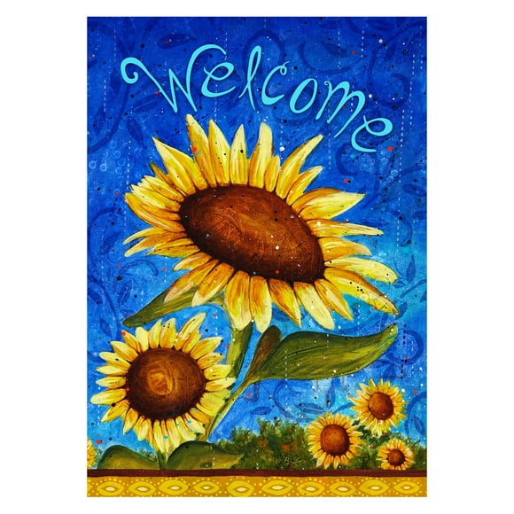 Toland Home Garden 119500 Sweet Sunflowers 12.5 x 18 Inch Decorative, (12.5" x 18"), Double Sided Garden Flag